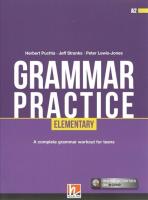 Grammar Practice Elementary A2 + e-zone. Autor: Jeff Stranks and Peter Lewis-Jones. SmakLiter.pl Okładka książki Grammar Practice Elementary A2 + e-zone