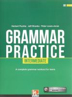 Grammar Practice Internediate B1 + e-zone. Autor: Jeff Stranks and Peter Lewis-Jones. SmakLiter.pl Okładka książki Grammar Practice Internediate B1 + e-zone