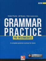 Grammar Practice Pre-Intermediate A2/B1 + e-zone. Autor: Jeff Stranks and Peter Lewis-Jones. SmakLiter.pl Okładka książki Grammar Practice Pre-Intermediate A2/B1 + e-zone