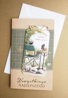 Opakowanie Karnet życzenia z zakładką do książki + koperta