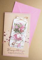 Opakowanie Karnet życzenia + zakładka do książki + koperta