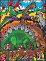 Opakowanie Kolorowanka Welwetowa 47x35 Dino