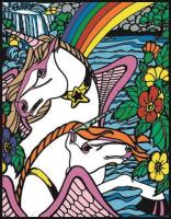 Opakowanie Kolorowanka Welwetowa 47x35 Jednorożce