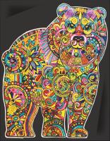 Opakowanie Kolorowanka Welwetowa 47x35 Niedźwiadek