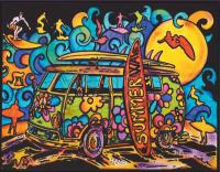 Opakowanie Kolorowanka Welwetowa 47x35 Surferzy Hipisi