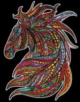 Opakowanie Kolorowanka Welwetowa 47x35 Wicher Koń