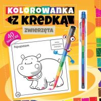 Okładka książki Kolorowanka z kredką - Zwierzęta