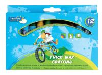 Opakowanie Kredki Lambo School Woskowe Grube 12 Kol. / Opak. 12