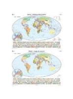 Opakowanie Mapa - Świat. Polityczna / Konturowa