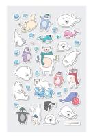 Mini naklejki Itsy bitsy Arktyka. Wydawca: Kolorowe Baloniki. SmakLiter.pl Opakowanie Mini naklejki Itsy bitsy Arktyka