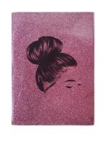 Opakowanie Notes A5/80K różowy brokatowy