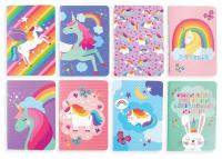 Opakowanie Notes mini Jednorożce zestaw (8szt)