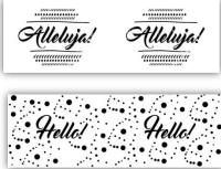 Opakowanie Owijki na jajka - czarno/białe (6szt.) MIX