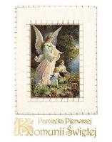 Okładka książki Pamiątka Pierwszej Komunii Św. (Anioł i dzieci)