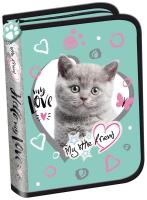 Opakowanie Piórnik dwuklapkowy b.w. My Little Friend Kot Mint