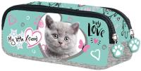 Opakowanie Piórnik saszetka dwukomorowa My Little Friend Kot