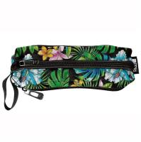 Opakowanie Piórnik trzykomorowy w kolorowe kwiaty