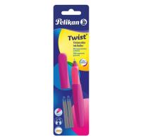 PIÓRO KULKOWE TWIST NEON ŚLIWKOWE + 2 NABOJE. Wydawca: Pelikan. SmakLiter.pl Opakowanie PIÓRO KULKOWE TWIST NEON ŚLIWKOWE + 2 NABOJE