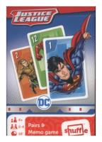 Piotruś/Memo Liga Sprawiedliwych Cartamundi. Wydawca: Cartamundi. SmakLiter.pl Opakowanie  Piotruś/Memo Liga Sprawiedliwych Cartamundi