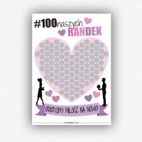 Opakowanie PLAKAT ZDRAPKA DLA PAR 100 NASZYCH RANDEK