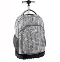 Opakowanie Plecak na kółkach szary w serca