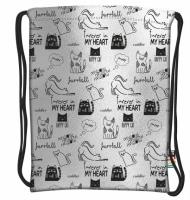 Opakowanie Plecak na sznurkach Silver Cats