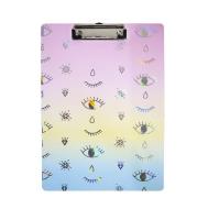 Opakowanie Podkładka z klipsem tęczowa Oczy