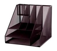 Opakowanie Pojemnik na czasopisma 8 komór czarny D.RECT