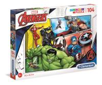 Opakowanie Puzzle Supercolor 104 Marvel Avengers