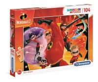 Opakowanie Puzzle Supercolor Incredibles 104