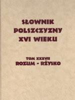 Opakowanie Słownik Polszczyzny XVI wieku tom XXXVII