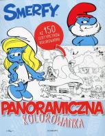 Okładka książki Smerfy. Panoramiczna kolorowanka