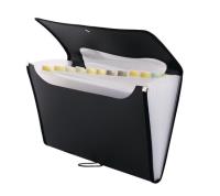 Opakowanie Teczka A4 12 przegródek czarna D.RECT