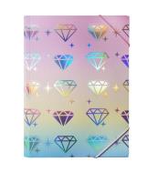 Opakowanie Teczka A4 tęczowa Diamenty