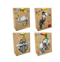 Opakowanie Torba prezentowa 26x32 Urodzinowe Zwierzęta