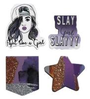Opakowanie Zakładki magnetyczne gwiazda/slay girl 4 sztuki
