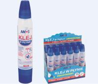 Opakowanie Klej w płynie dwustronny 34ml (12szt) AMOS