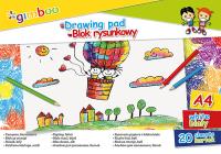 BLOK RYSUNKOWY GIMBOO A4 20 KARTEK 70GSM BIAŁY. Wydawca: Gimboo. SmakLiter.pl Opakowanie BLOK RYSUNKOWY GIMBOO A4 20 KARTEK 70GSM BIAŁY