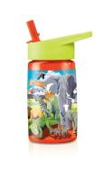 Butelka z rurką Dinozaury. Wydawca: Crocodile Creek. SmakLiter.pl Opakowanie Butelka z rurką Dinozaury