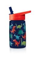 Butelka z rurką Dinozaury. Wydawca: Crocodile Creek. SmakLiter.pl Opakowanie Butelka z rurką Dinozaury