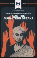 Can the Subaltern Speak?. Autor: Riach Graham. SmakLiter.pl Okładka książki Can the Subaltern Speak?