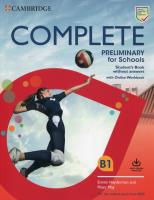 Complete Preliminary for Schools Student's Book without Answers with Online Workbook. Autor: Emma Heyderman, May Peter. SmakLiter.pl Okładka książki Complete Preliminary for Schools Student's Book without Answers with Online Workbook