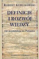 Definicje i rozwój wiedzy / KUL. Autor: Kublikowski Robert. SmakLiter.pl Okładka książki Definicje i rozwój wiedzy / KUL