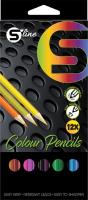 Opakowanie Drewniane Kolorowe Kredki 1/12 długie S-LlNE 12/24