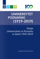 Opakowanie Dzieje Uniwersytetu w Poznaniu w latach 1945-2019