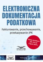 Okładka książki Elektroniczna dokumentacja podatkowa