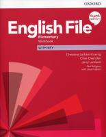 English File 4E Elementary WB + key OXFORD. Autor: Clive Oxenden; Christina Latham-Koenig. SmakLiter.pl Okładka książki English File 4E Elementary WB + key OXFORD