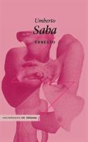 Ernesto. Autor: Saba Umberto. SmakLiter.pl Okładka książki Ernesto