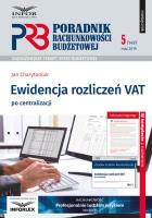 Okładka książki Ewidencja rozliczeń VAT po centralizacji