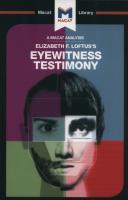 Eyewitness Testimony. Autor: Jenkins William J.. SmakLiter.pl Okładka książki Eyewitness Testimony